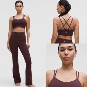 lululemon athletica Double-Strap Sports Bra in Deep Burgundy